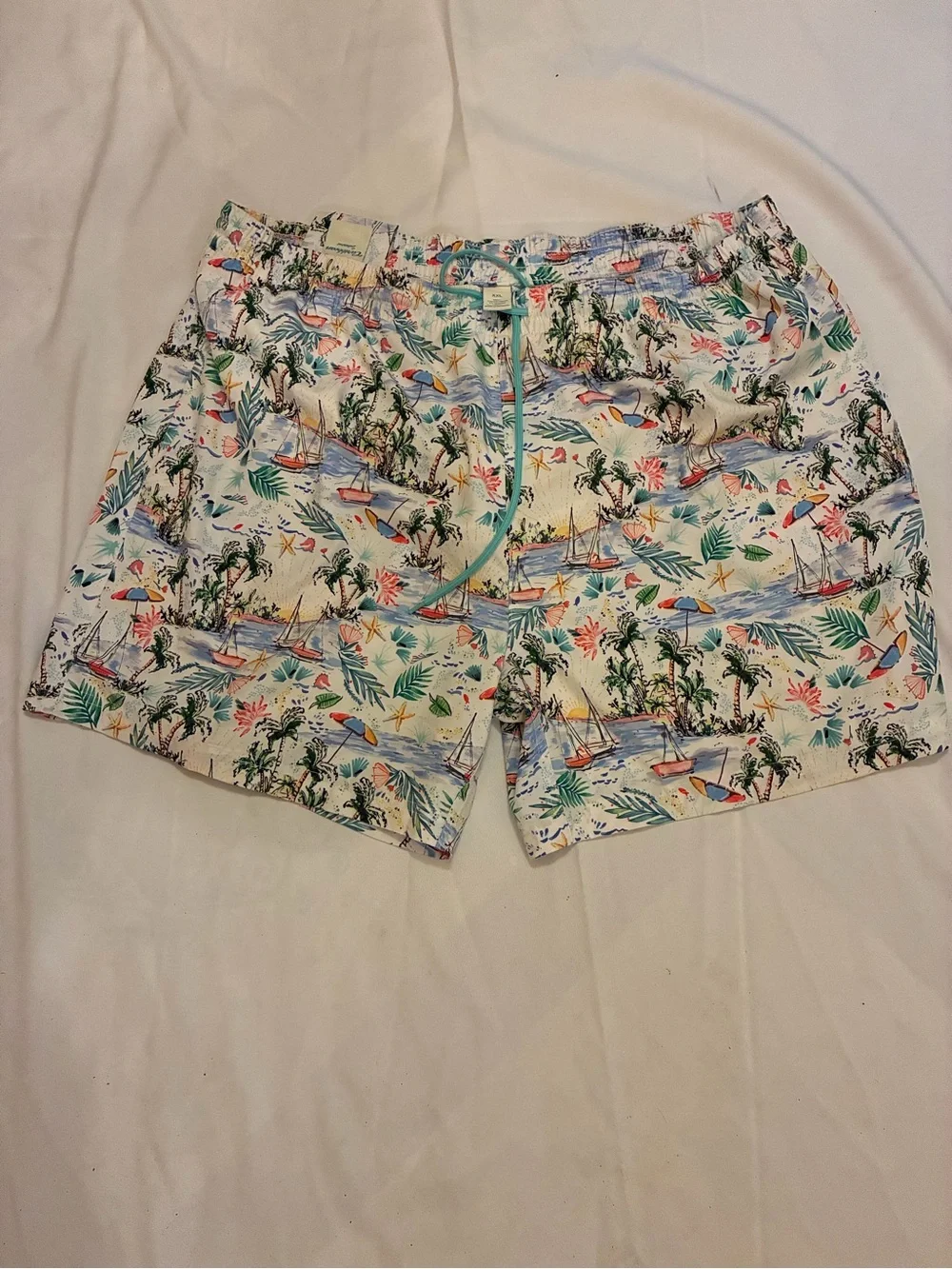 Caribbean tropical print men’s shorts size XXL